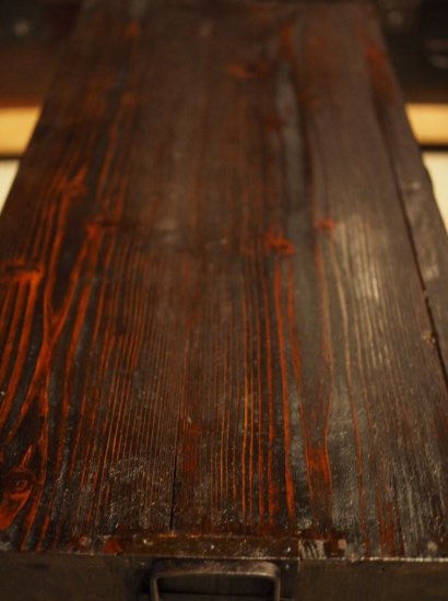 Old 100-year-old antique chest of drawers, low board, chest of drawers, Meiji era