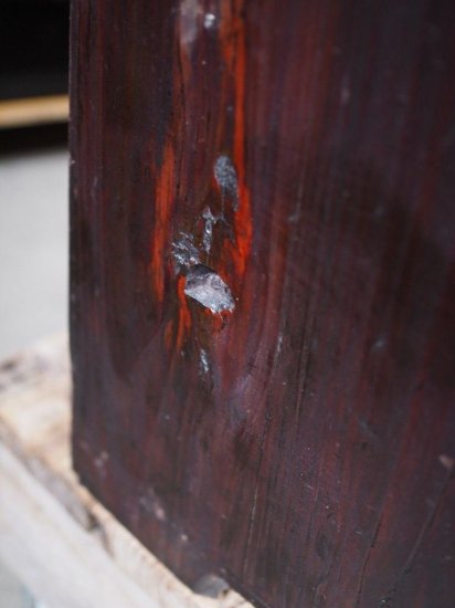 Edo period wardrobe chest with a withered taste, antique chest, Edo period