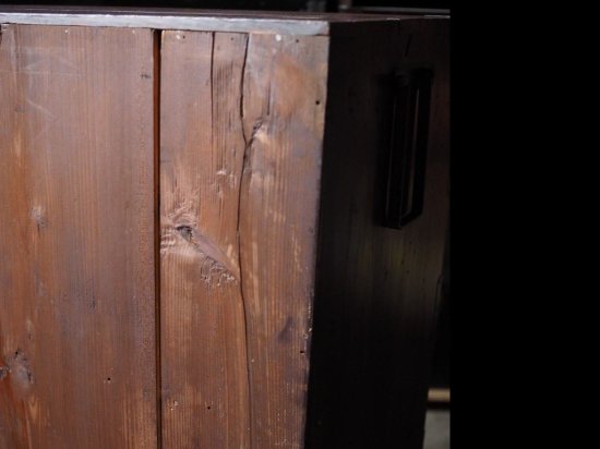 Edo period wardrobe chest with a withered taste, antique chest, Edo period