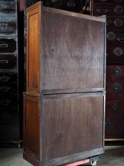 vintage two-tiered cabinet, showa retro cupboard, 1960s.