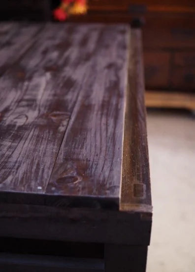 100-year-old antique lowboard from Mino Accounting Office, Meiji Period(1868〜1912)