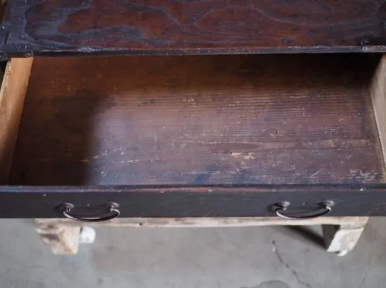 A heavy 100-year-old chest of drawers from the Meiji period