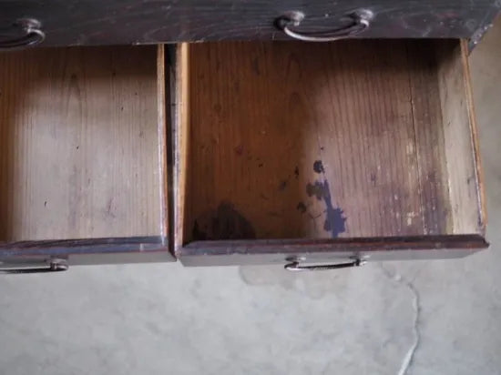 A heavy 100-year-old chest of drawers from the Meiji period