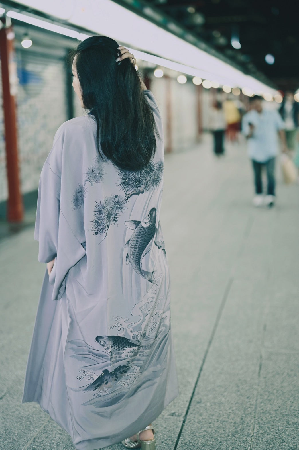 juban with koi fish design