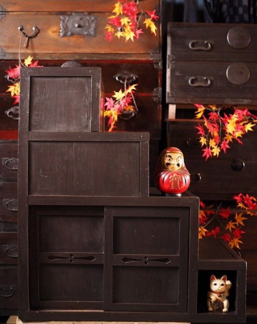 antique staircase chest (1880s-90s)