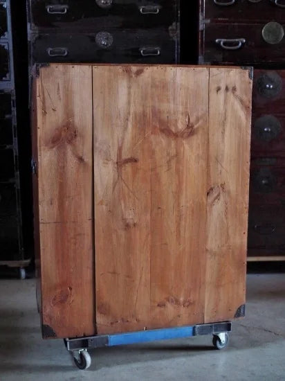 150-year-old antique accounting chest full of drawers from the early Meiji period