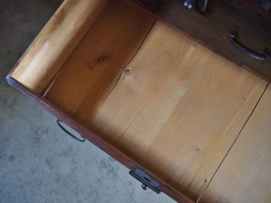 150-year-old antique accounting chest full of drawers from the early Meiji period