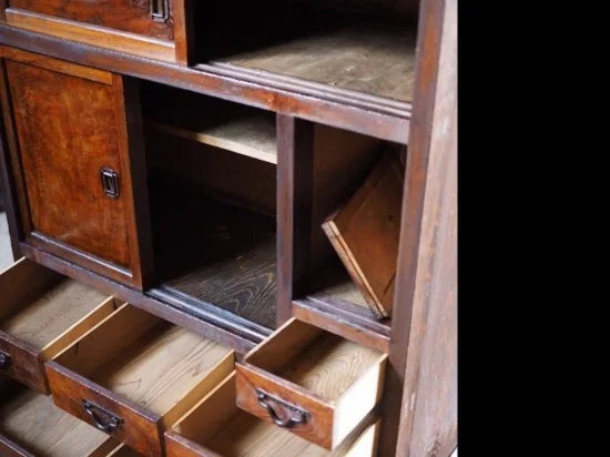 small antique Mizuya chest from the meiji to taisho era