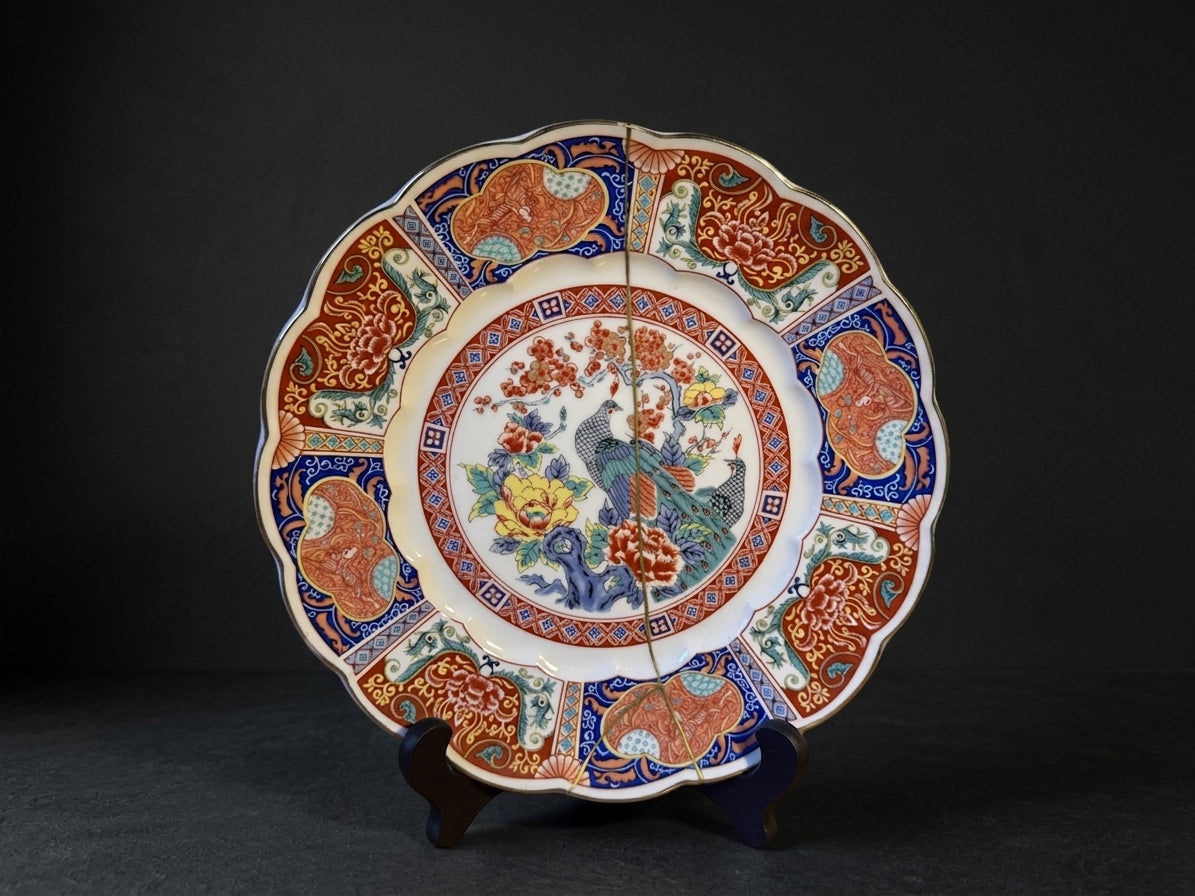 Kintsugi Arita Porcelain Serving Platter (26.5 cm)